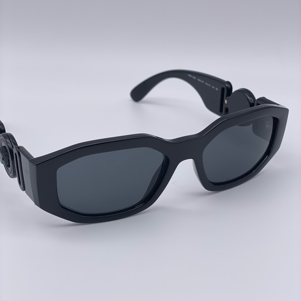 BRAND NEW VERSACE VE4361 536087 Black/Dark Grey Unisex Sunglasses